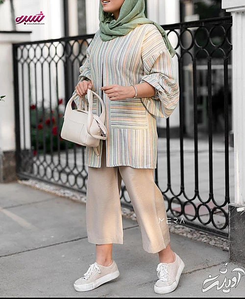 استایل تابستانی با مانتو لینن